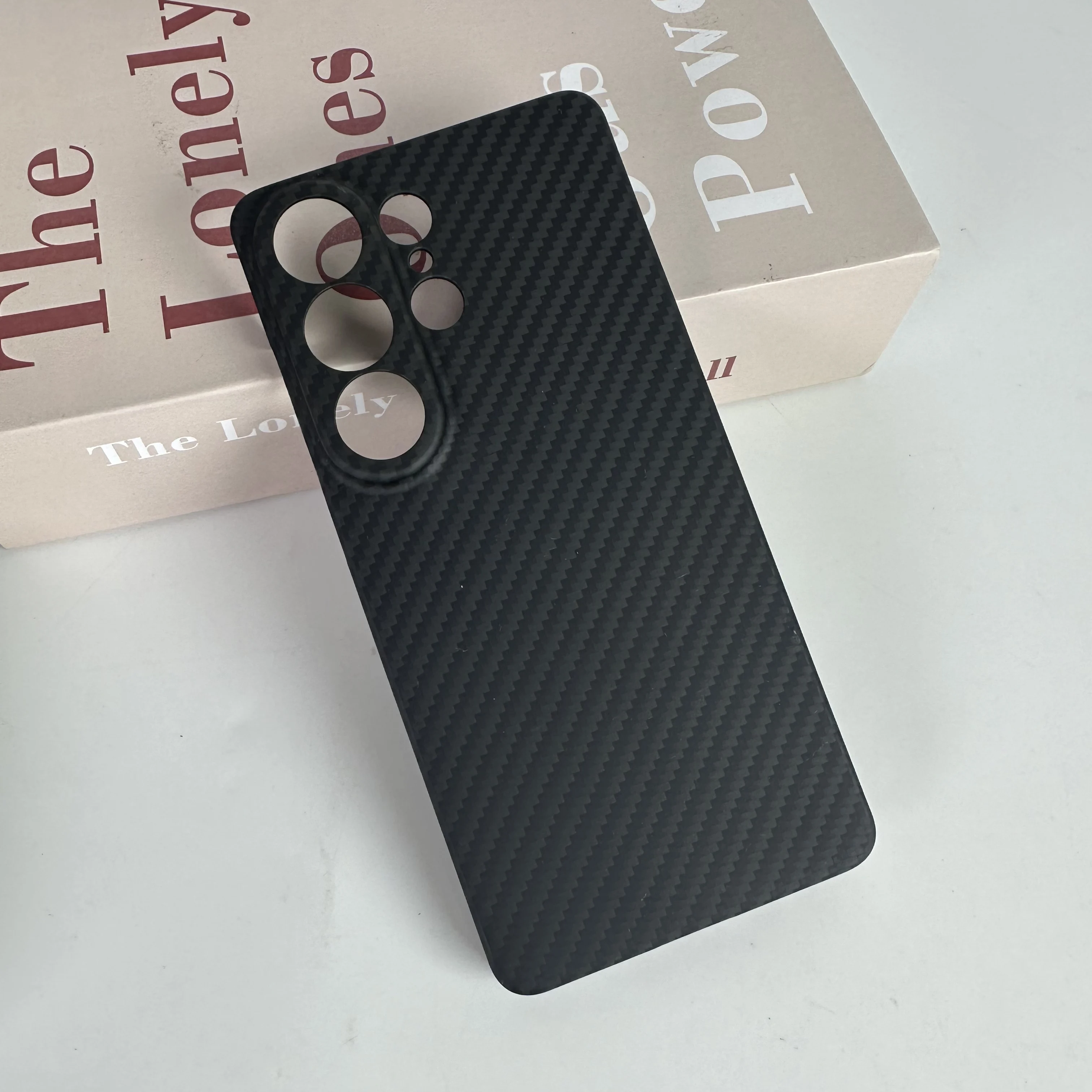 Compatible with Samsung Galaxy S26 Ultra Case Extremely Thin Aramid Fiber Cover Unbelieve Thin Premium Magnetic Charging BLACK - view 2