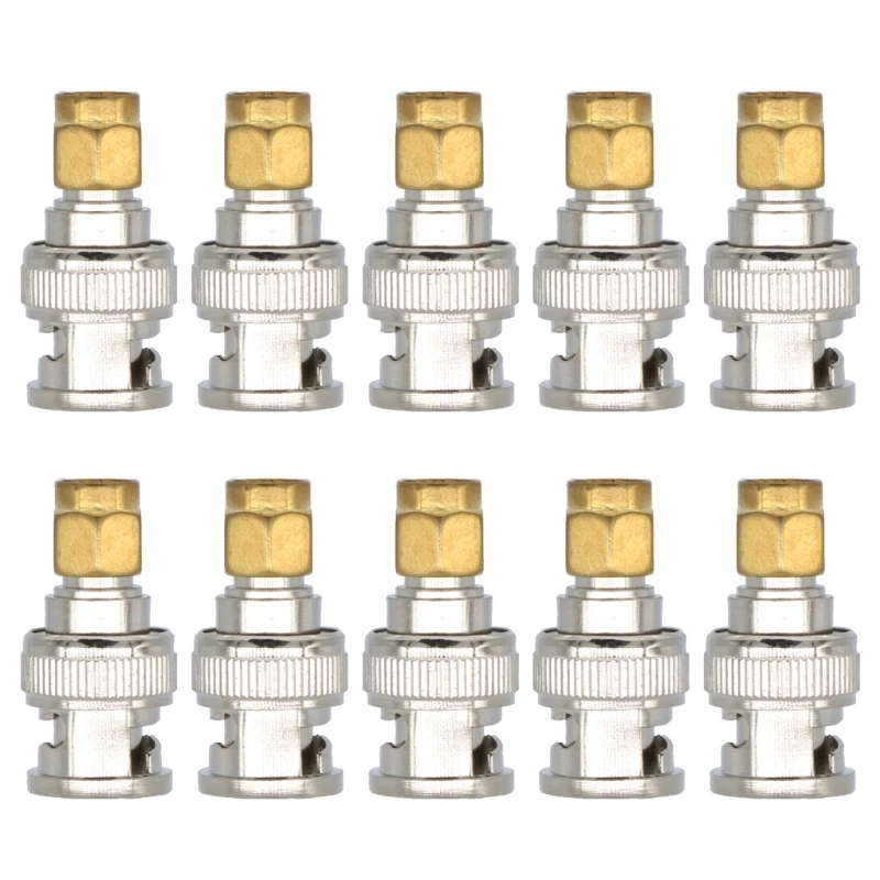 SMA ذكر إلى BNC ذكر محول لاسلكي موصل هوائي لنقل الإشارات المستقرة 1 قطعة  5 قطعة  10 قطعة