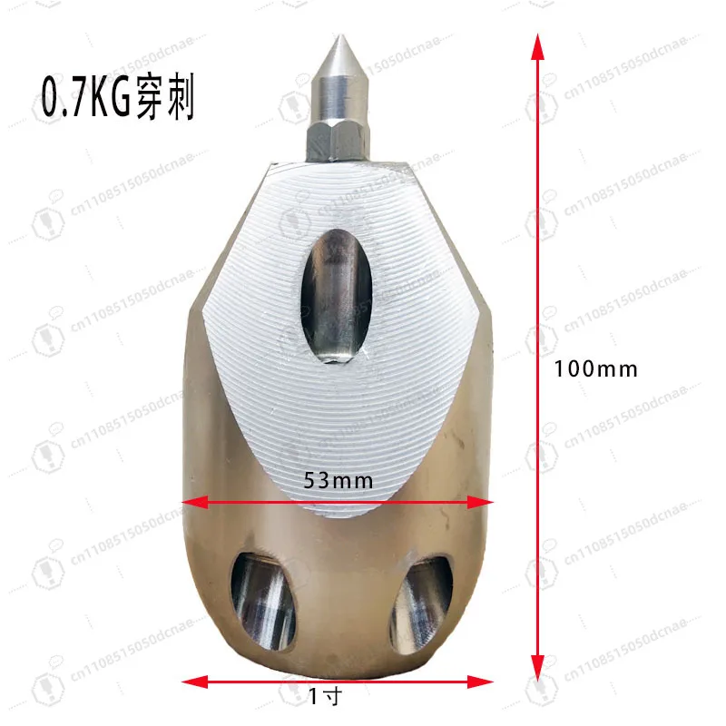 High pressure nozzle puncture dredge clogging pipe sludge grease fittings stainless steel ceramic hole dredge sewer