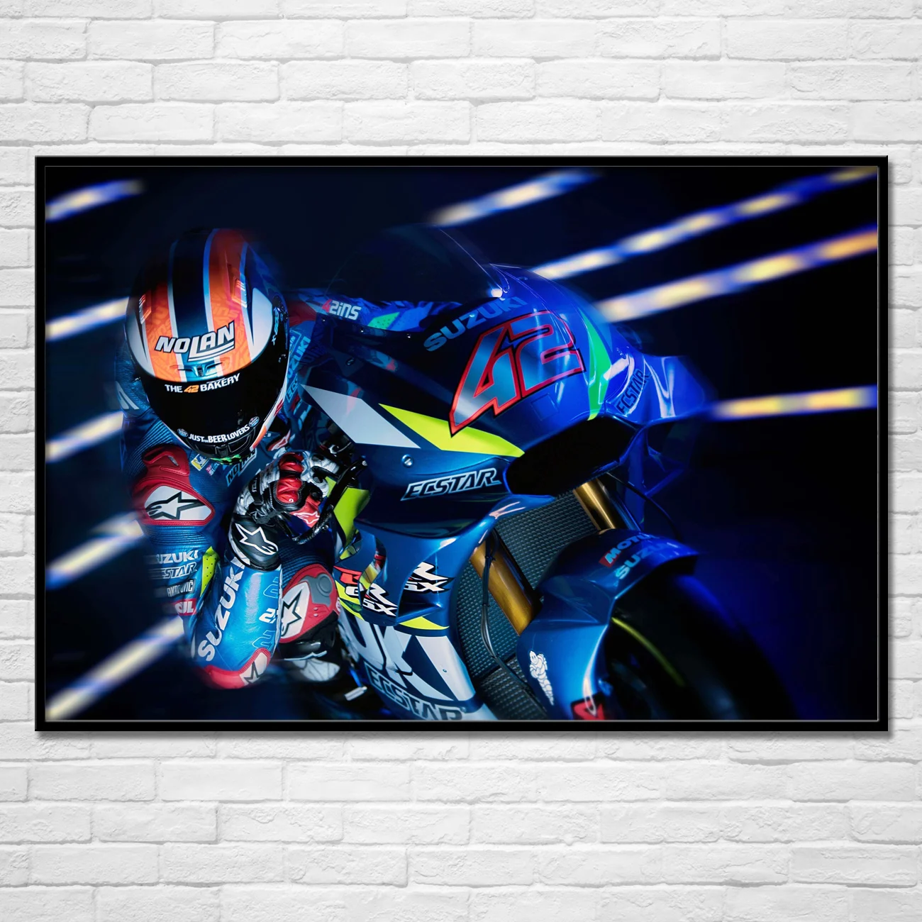 Motor GP Racing Motorcycle Suzuki GSX-RR Superbike Picture Posters and Prints Modern Wall Art Canvas Paintings For Home Decor