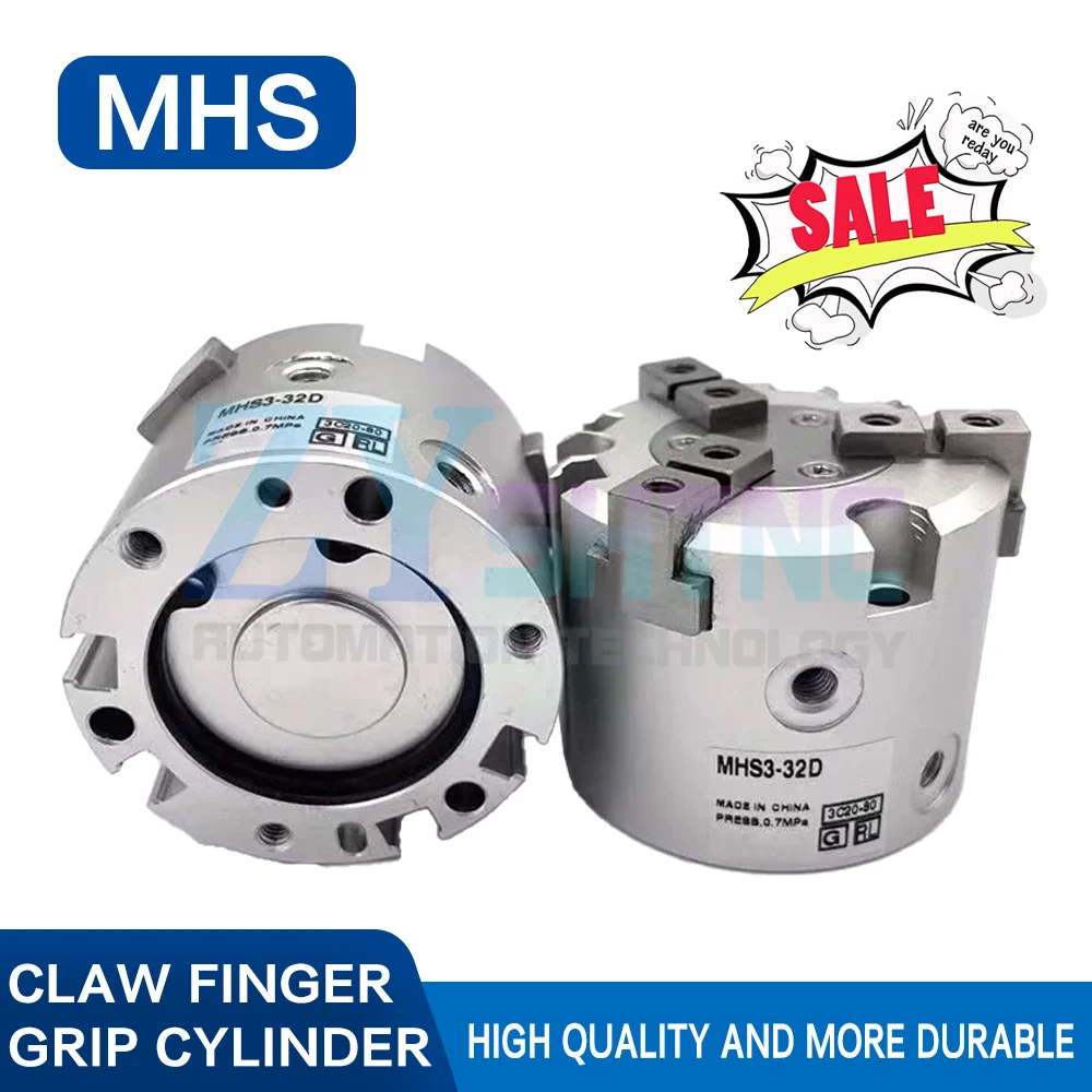 choice MHS2/MHS3/MHS4 Series Parallel Pneumatic Gripper MHS 16D 20D 25D 32D 40D 63D 80D Two-jaw Three-jaw Air Gripper