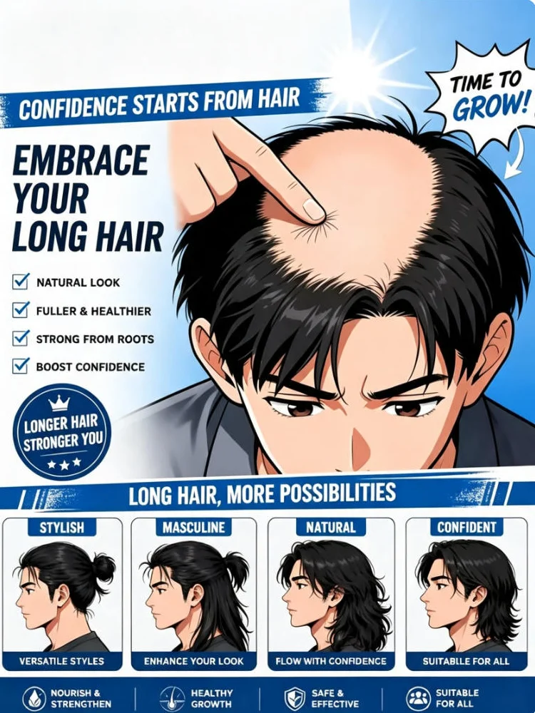 98% of buyers buy again, have more and more hair, say goodbye to baldness, thick hair,Hot selling product
