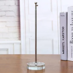Telescoping Flag Pole Stainless Steel Table Desk Flag Stand With Sturdy Base For House Porch Outdoor Decorations