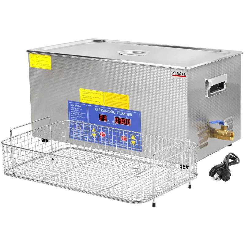 

Kendal Commercial Grade 480watts 21L Ultrasonic Cleaner 40kHz with Digital Timer&Heater Cleaning Machine, for Watch Instruments