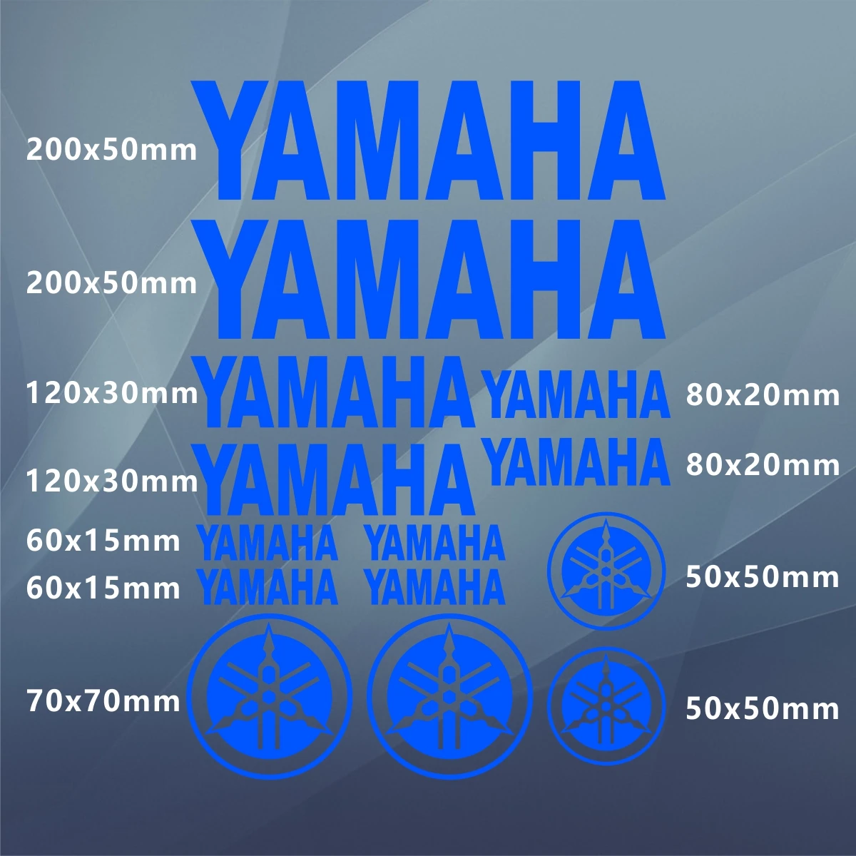 مجموعة ملصقات شعار خوذة الدراجة النارية من ياماها #5
