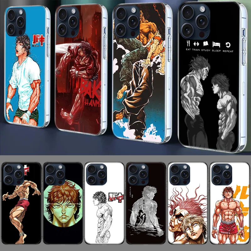 Demonic Mantis Hanma By Vertei Baki Hanma Clear Case For Apple iPhone 12 13 Mini TPU 11 14+ 15 16 Pro Max Capa Plus XR X XS Max