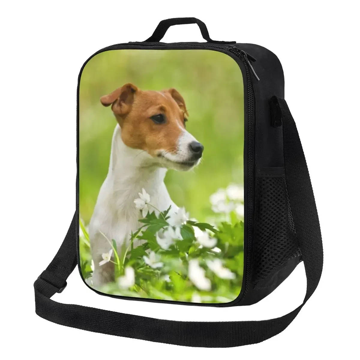 

Jack Russell Terrier Dog Insulated Lunch Bag for Outdoor Picnic Puppy Lover Resuable Thermal Cooler Lunch Box Women Kids