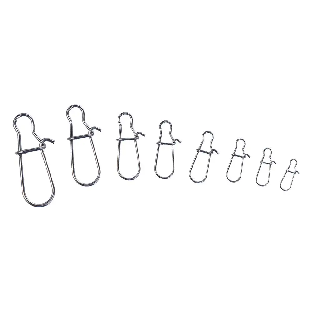 

Hooks Clips Stainless Steel Nice Hooked Pesca Swivel Lure Connector Lock Snap Connector Swivel Connector Fishing Snaps Clips
