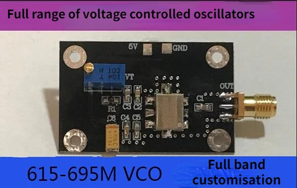 

615-695M Wideband VCO Voltage Controlled Oscillator Microphone Special DIY Sweep Frequency Point Frequency Signal Source