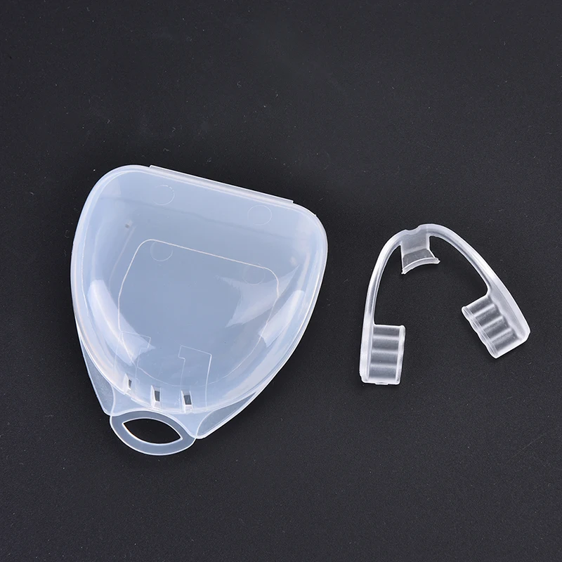 Transparent Bruxism Teeth Grinding Guard Sleep Mouth Guard Splint Clenching Protector Tools with Box