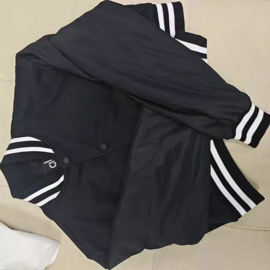 

AI Yoga Cropped G.O.A.T Jacket Women's Warm, Comfortable and Fashionable Jacket Retro Patch Button Ribbed Cuff Top
