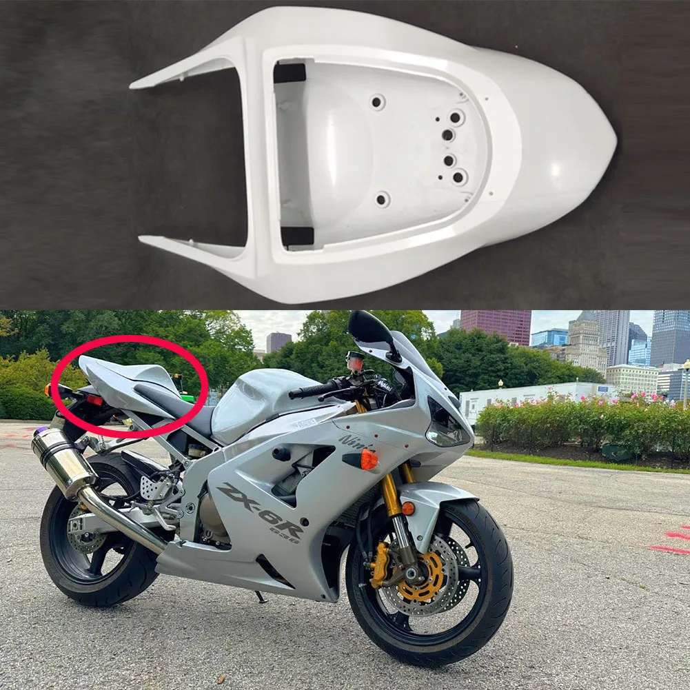

Unpainted Rear Tail Fairng For Kawasaki Ninja ZX-6R 636 2003-2004 03-04