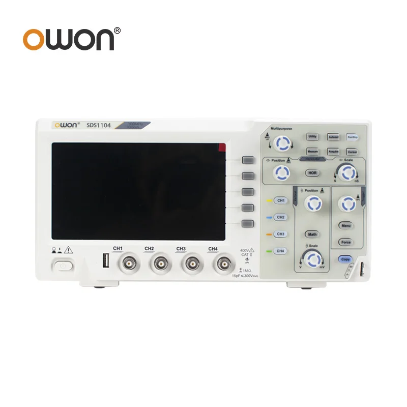 Owon SDS1022 SDS1102 SDS1202 SDS1104 1GS/s 100MHz 200MHz Bandwidth Digital Oscilloscope 2CH 4CH 7-inch Storage Oscilloscope