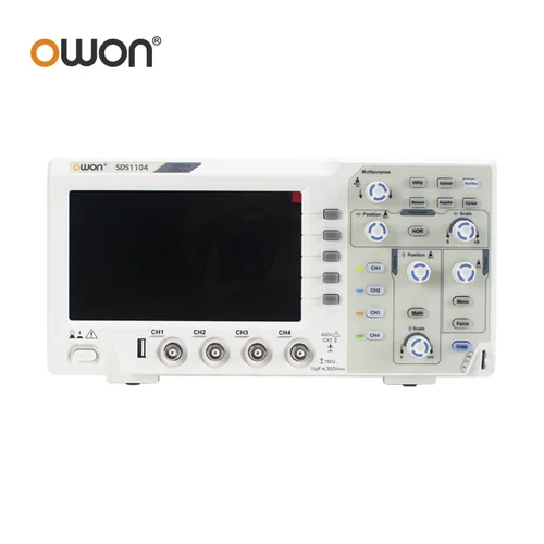 Owon SDS1104 1GS/s 100MHz 200MHz 帯域幅デジタルオシロスコープ 4 チャンネル 7 インチストレージオシロスコープ