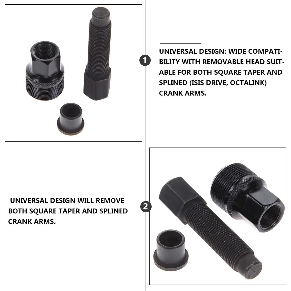 

2Pcs Crank Extractor Practical Bicycle Maintenance Kit Compatible with Square Taper Octalink Crank Arms Easy to Carry Use in