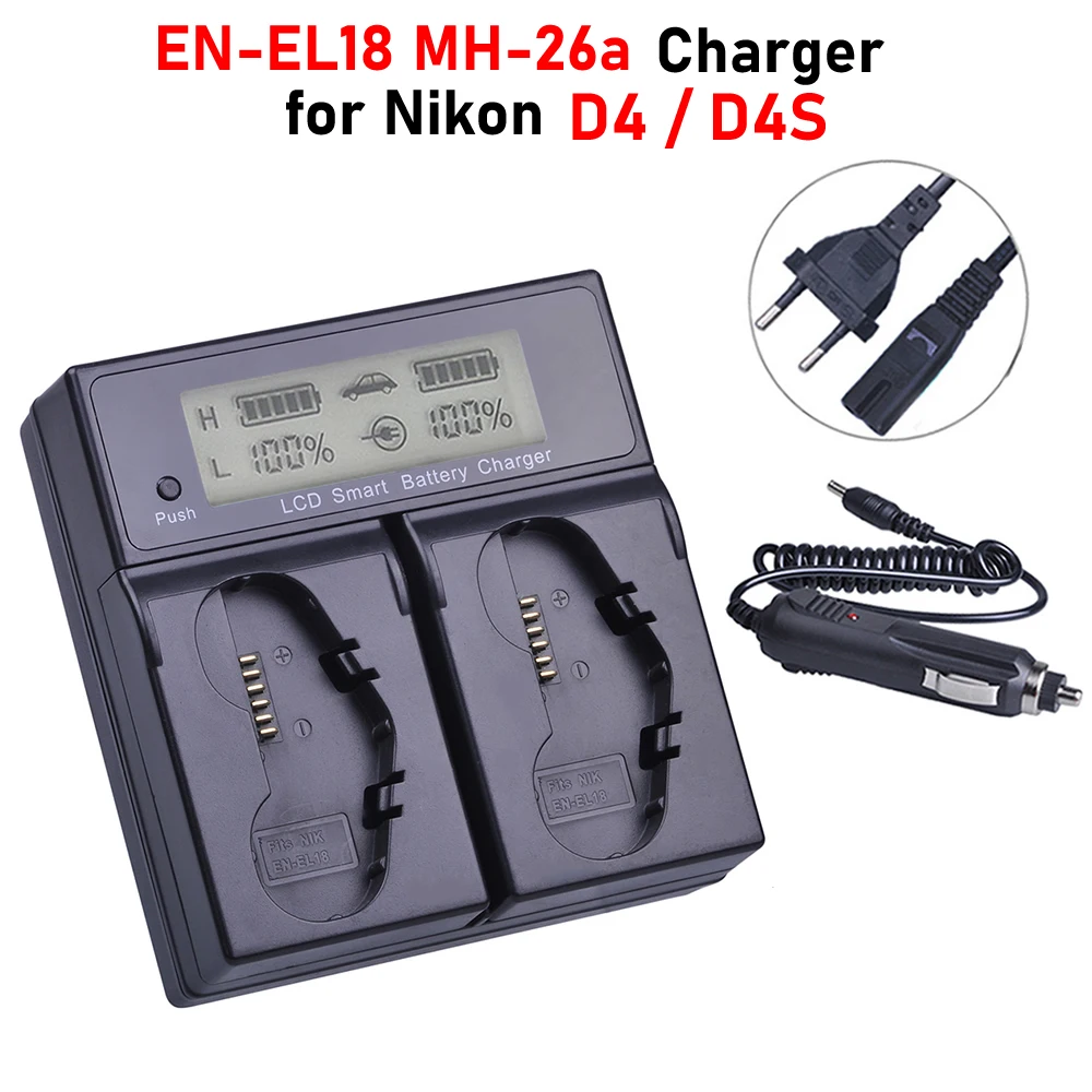 

D4 Battery Charger EN-EL18 EN-EL18a MH-26a Charger for Nikon D4S D4 Charger