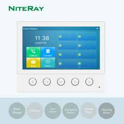 I53W wbudowany 2.4G Wi-Fi 7-Cal SIP stacja wewnętrzna Monitor wewnętrzny wideodomofon HD komunikacja Audio i wideo