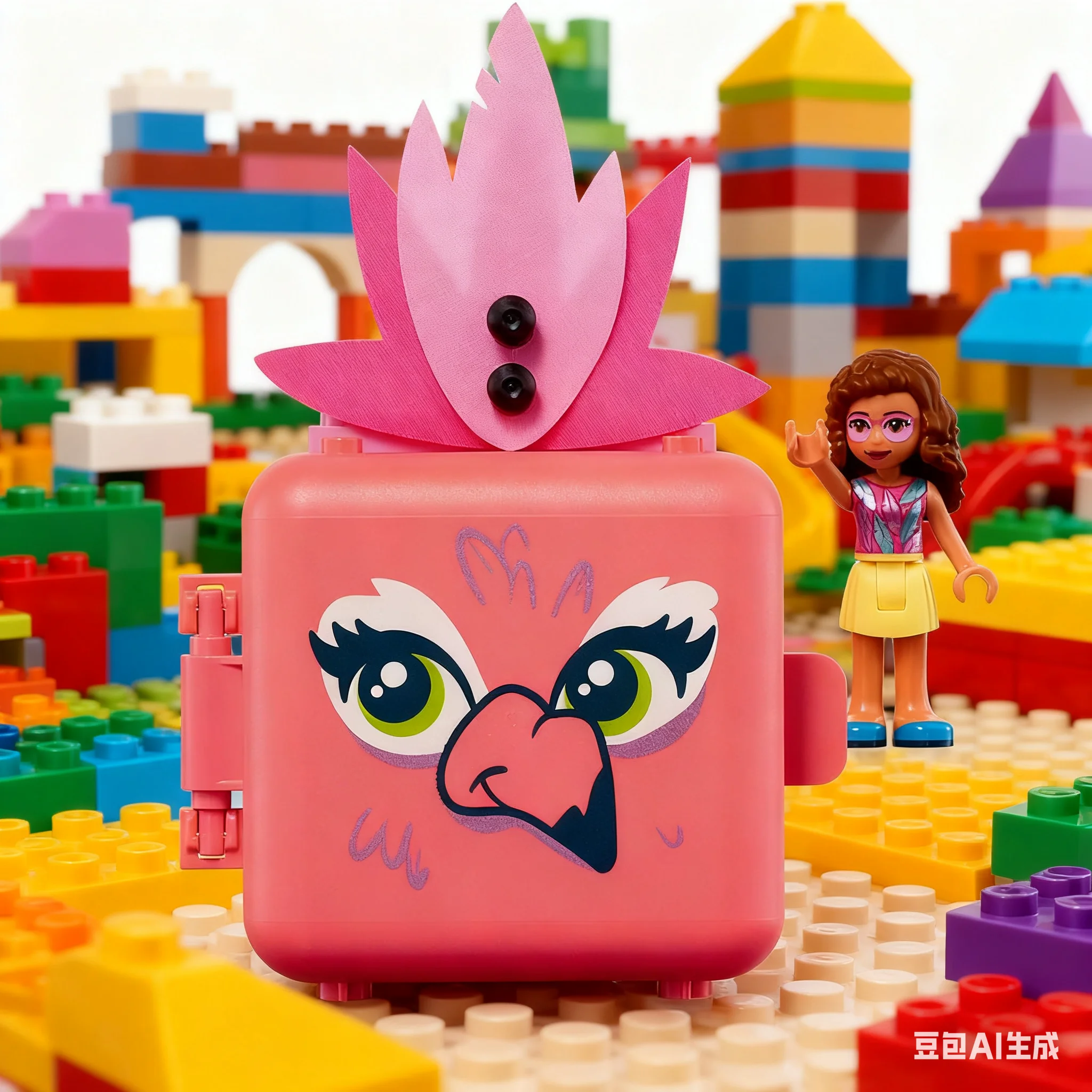 LEGO Blocos de Construção Bon Amigos Série 41662 Olivia's Flamingo Fun Game Box Blocos de Emenda Brinquedo para Presente das Crianças
