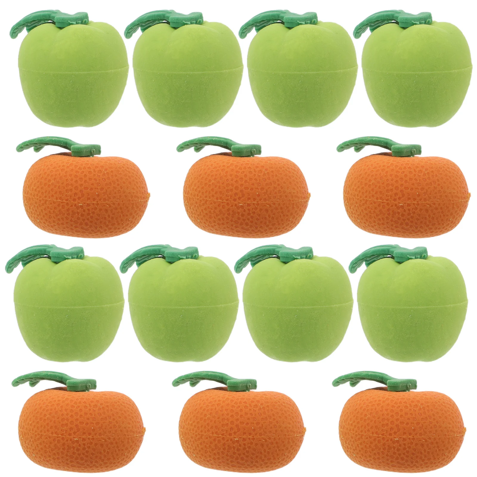 100개 신기한 과일 모양 연필 지우개 미니 사과 오렌지 모양 재미있는 지우개 어린이 교실 상품 학교 용품