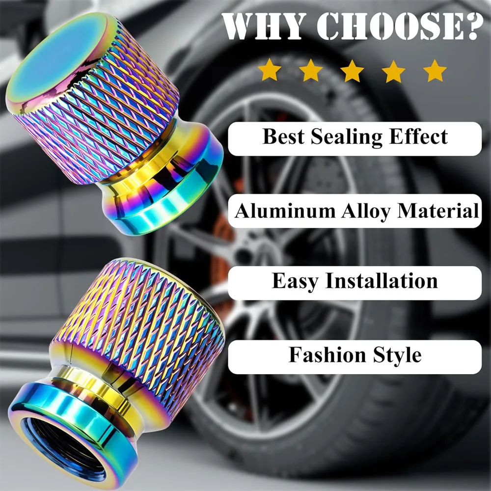أغطية جذع صمام الإطارات، ملحقات أغطية صمامات العجلات المصنوعة من الألومنيوم المؤكسد، عالمية للسيارات وسيارات الدفع الرباعي والدراجات والشاحنات والدراجات النارية #6