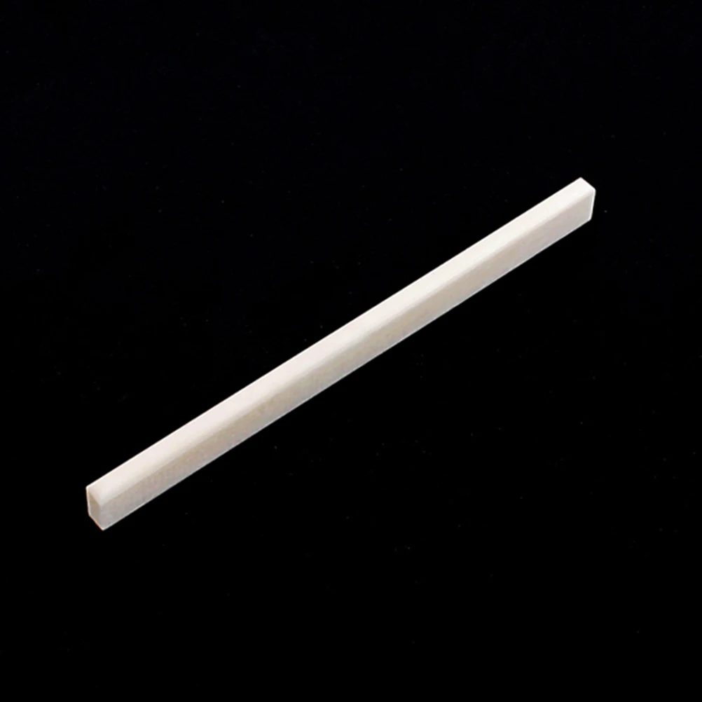 

Flat Buffalo Bone Saddle Replacement Guitar Bone Bridge Saddle Guitar Parts Instrument Accessory (Ivory)
