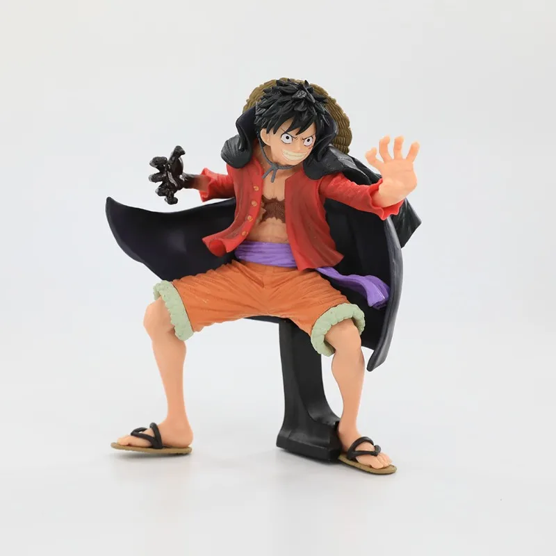 One Piece One Piece KOA Art Modeling Luffy Ghost Island Battle Suit Doll Car Ornament Small Figure Suitable for Collection