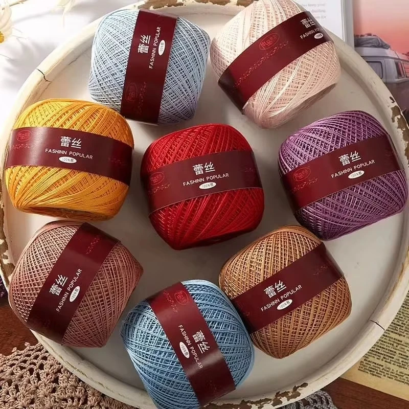 50 g/Knäuel, Größe 6, Spitzenfaden zum Selbermachen, Häkeln, zum Handstricken, dünner Faden, Stich, Stickerei, Handarbeiten, Nähzubehör ﻿