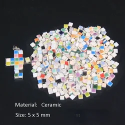 5mm Micro Ceramic Mosaic Tile, Thickness: 3.5mm, DIY Hobbies Craft Material, DIY Tiny Mini Porcelain Mosaic Tile