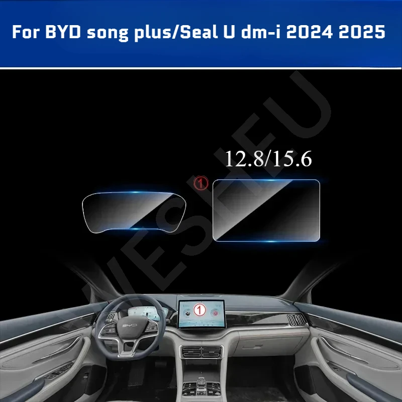 Displayschutzfolie aus gehärtetem Glas für BYD Song Plus Seal U dm-i 2024 2025 Auto-Infotainment-Radio GPS-Navigationsinstrument – Detail 1