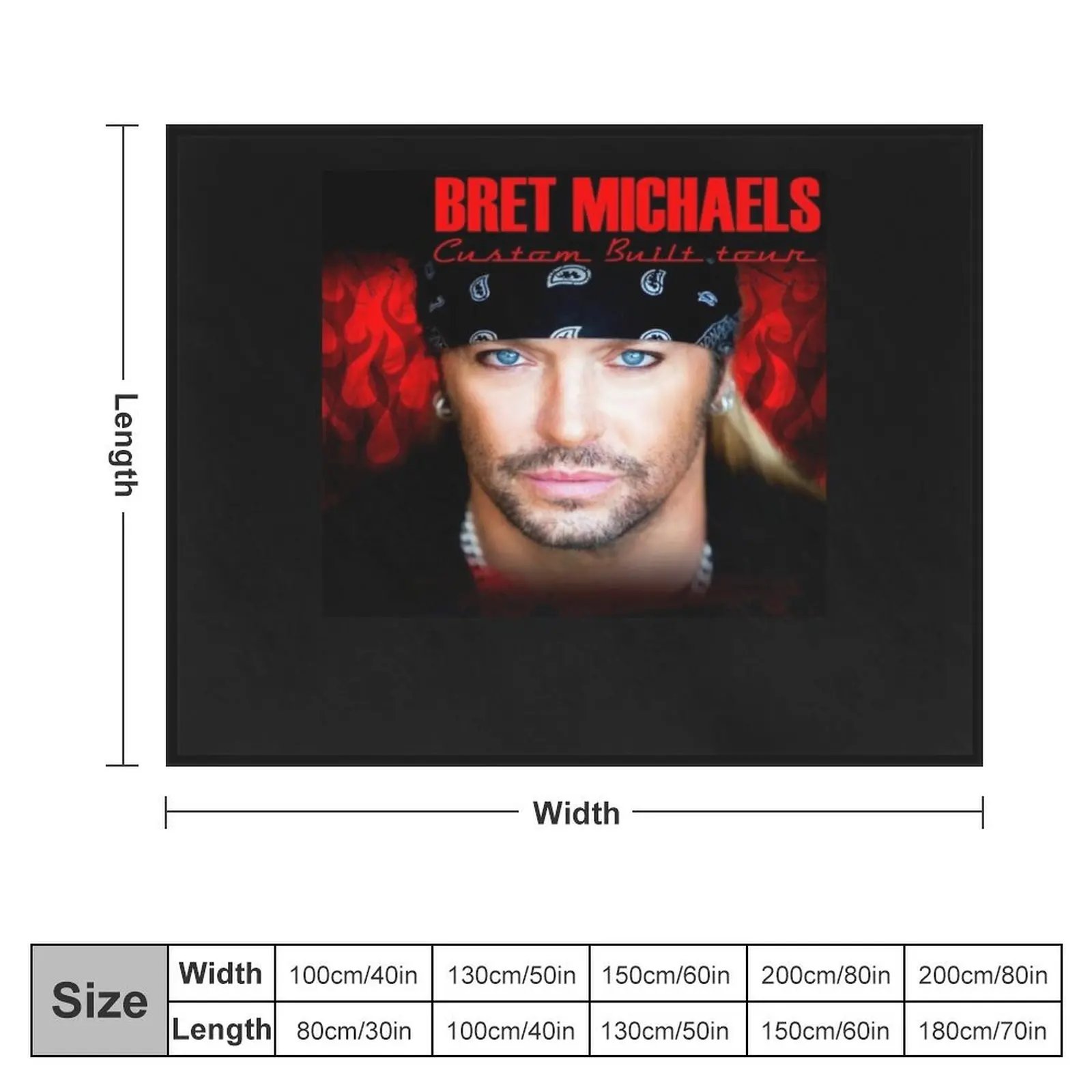 Bret Michaels Face Tour 2019 Dedekyo 5 Throw Blanket Single For Baby Giant Sofa Blankets