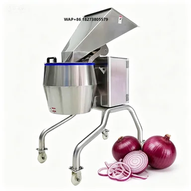 High Speed Automatic Motorized Kitchen Green Onion Cutting Machine Red Pepper Ring Cutter Kimchi Chopping Machine 304 Stainless