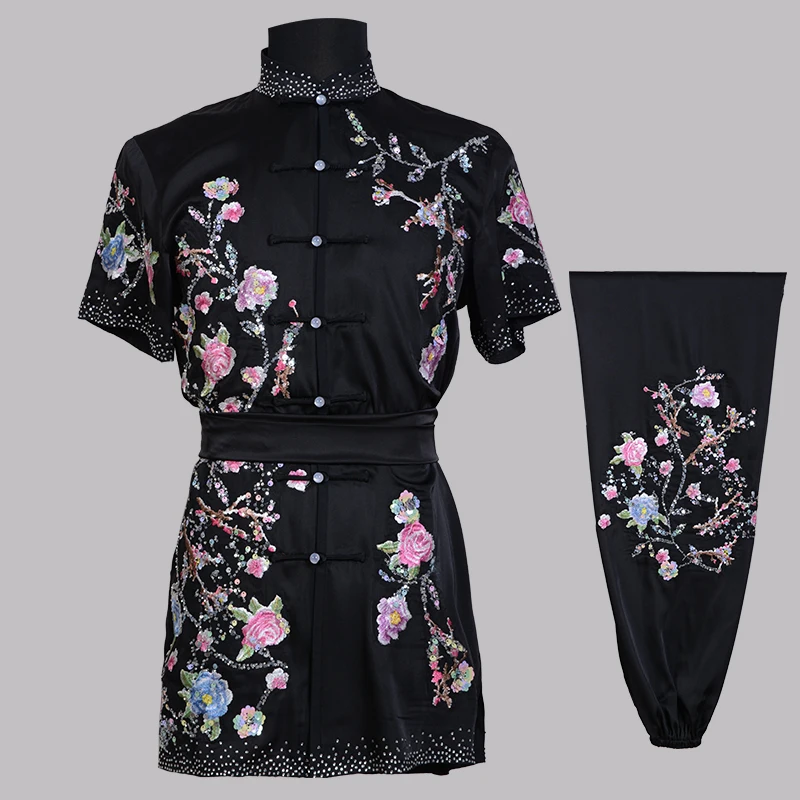 Custom Martial Arts Uniform Kung Fu Suit with Dragon Embroidery Southern Fist Long Fist Reinforced for KungFu Forms Competition