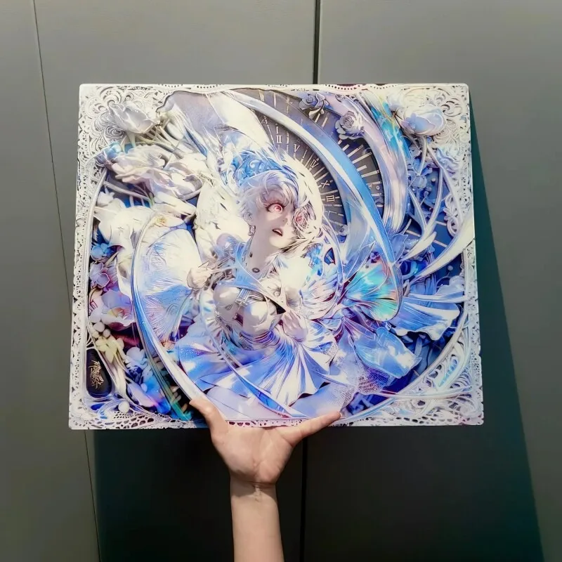 Haofengqi アニメ Nica 強化ガラスマウスパッド カスタム eスポーツ