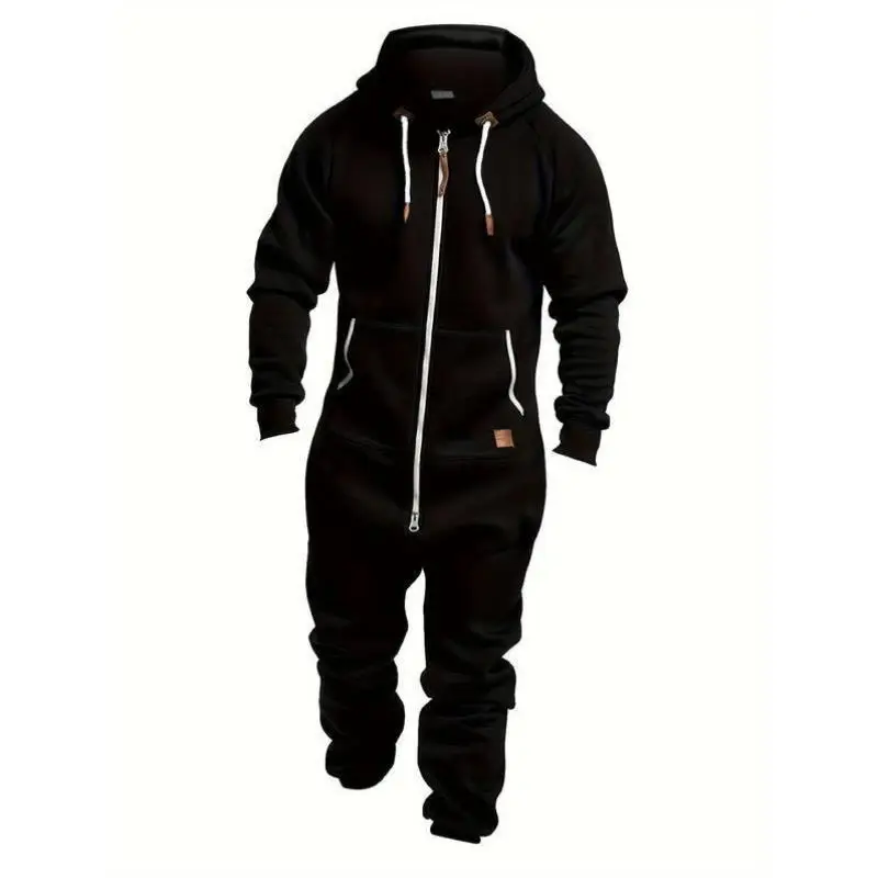 

Hooded Fce Rer Jumpsuit New Sle Casual Sportswear for Men Autumn Season Seven Sve Length Brand Unbranded