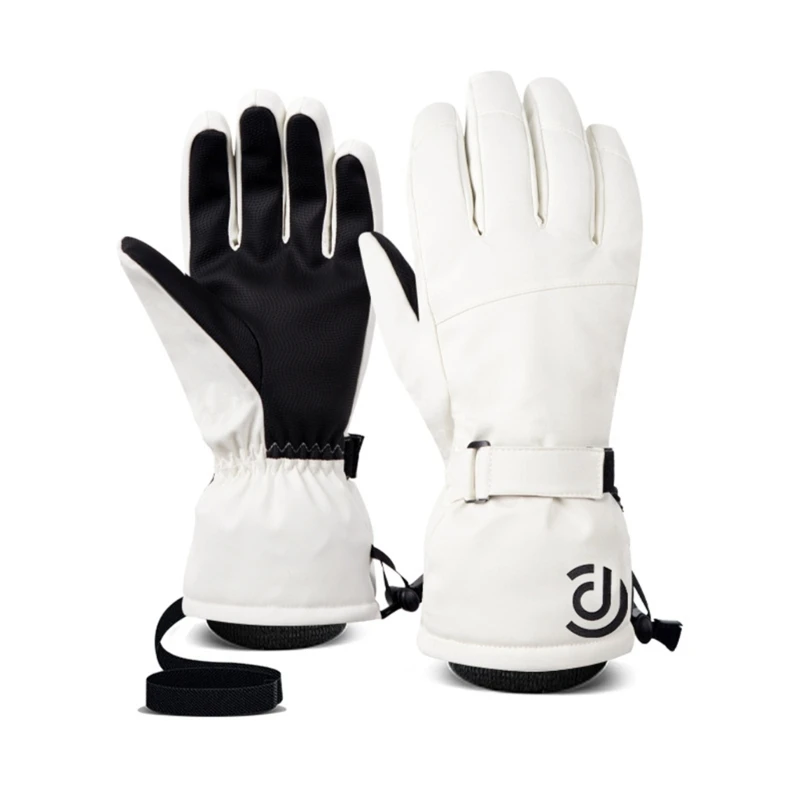 Guantes esquí antideslizantes invierno Guantes cálidos Guantes snowboard transpirables para clima frío