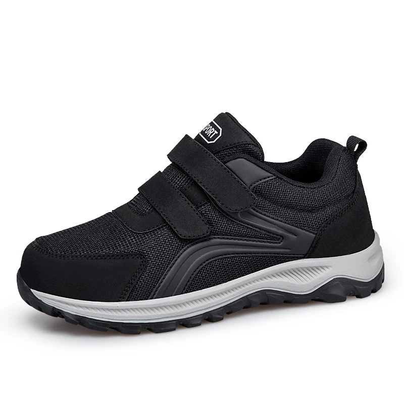 Diabetic Shoes Men Women Comfort Walking Shoes for Elderly Swollen Feet Orthopedic Adjustable Double Strap Hook Loop Sneakers
