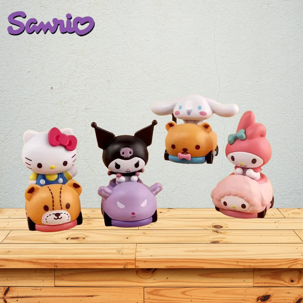 

Sanrio Toys Kuromi Hello Kitty Cinnamoroll My Melody Anime Figures PVC Model Dolls Cartoon Cute Car Desktop Ornaments Kids Gifts