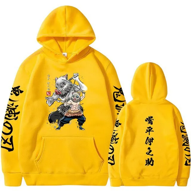 Anime Demon Slayer Character Image Hoodie Fashion Women's Clothing Casual Sports Printing Technology