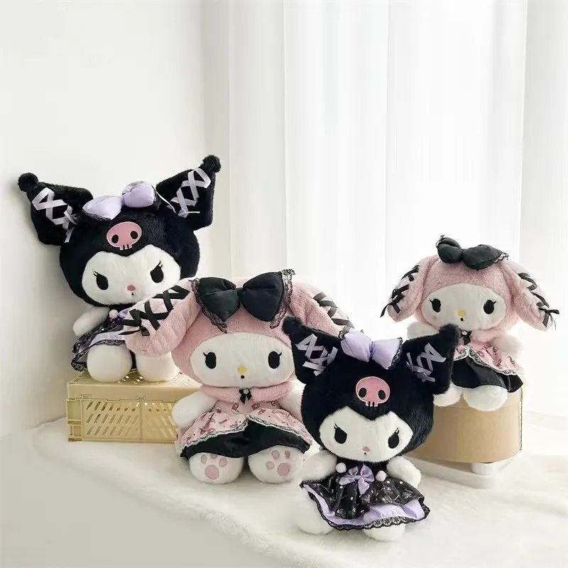 Sanrio Banquet Kuromi Melody Plush Toy Doll Pendant Home Decoration Valentine's Day Birthday Holiday Gifts