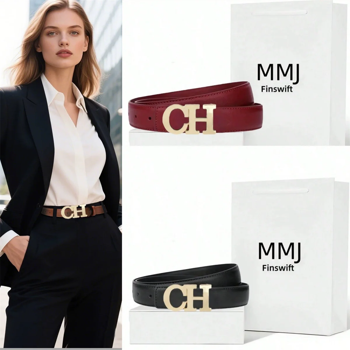 جديد أزياء المرأة حزام الأعمال سبيكة إلكتروني زر رئيس اليومية تنوعا الزخرفية الجينز السراويل حزام المرأة الأعمال