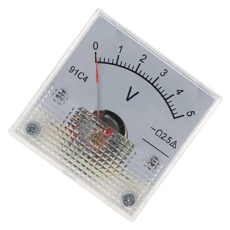 

ABUS-вольтметр 91C4 для вольтметра, аналоговый панельный измеритель, механический тип, стиль 5 В