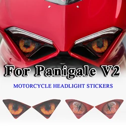 For Ducati Panigale V2 2020 2021 2022 2023 2024 Motorcycle Headlight Guard Stickers Headlamp Protective Decals Accessories
