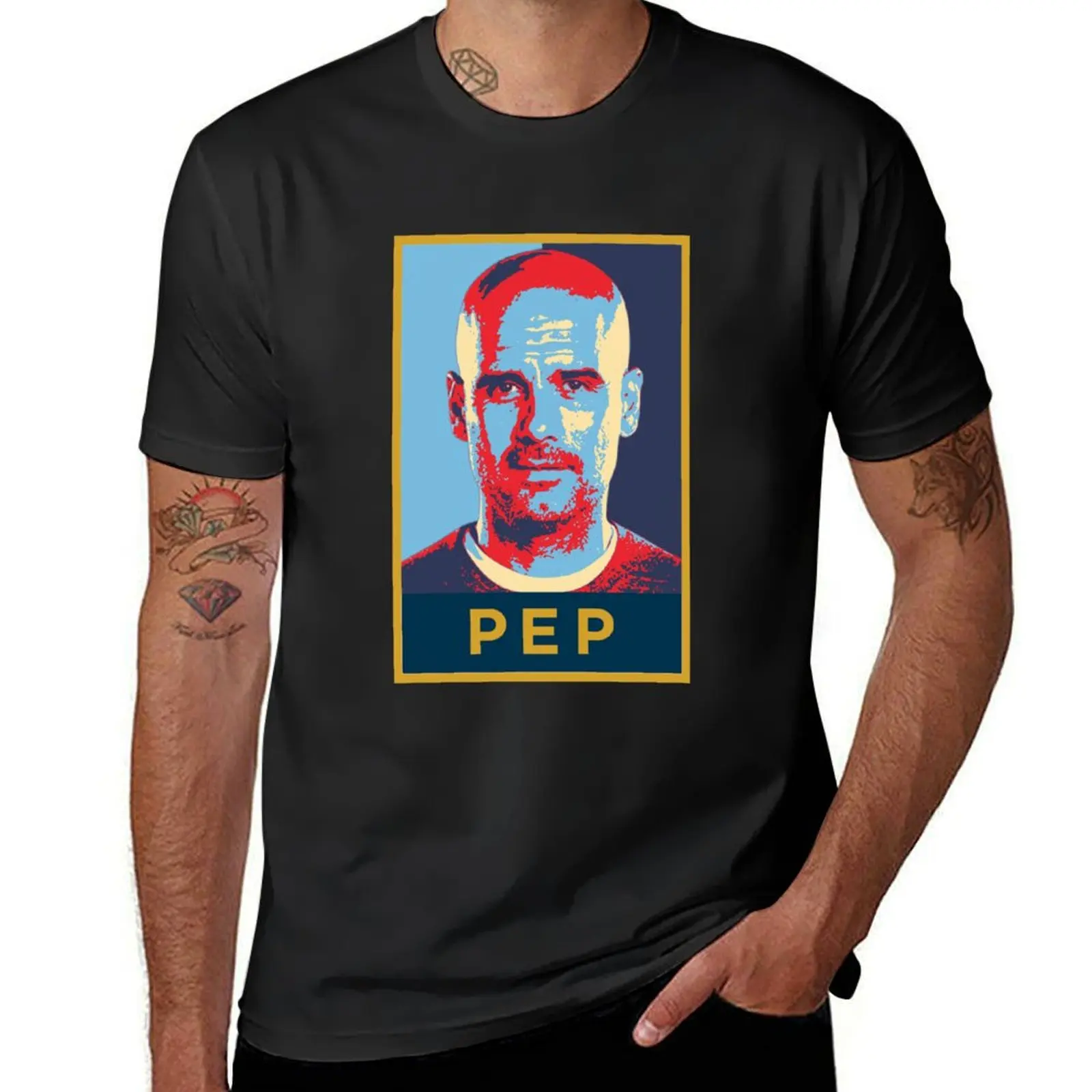 Pep Guardiola Artwork T-Shirt plus size tops cute tops customizeds sublime mens graphic t-shirts hip hop