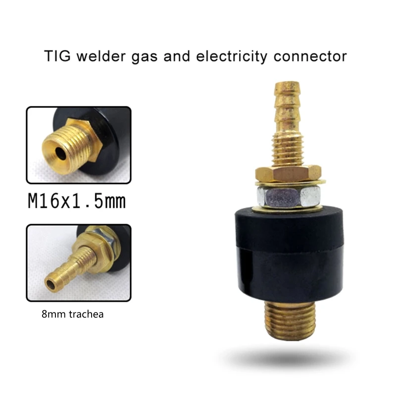 Upgraded Gas Electric Quick Connector MIG TIG Welder Torch Consumables M16x1.5 Stainlesss Steel Power Spare Parts Tool Dropship