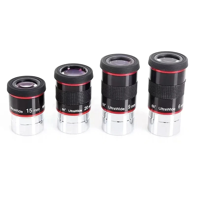 Ultra Wide Angle 68 Degree Eyepiece Uw6mm 9Mm 15Mm 20Mm Planetary High-Power Astronomical Telescope Accessories