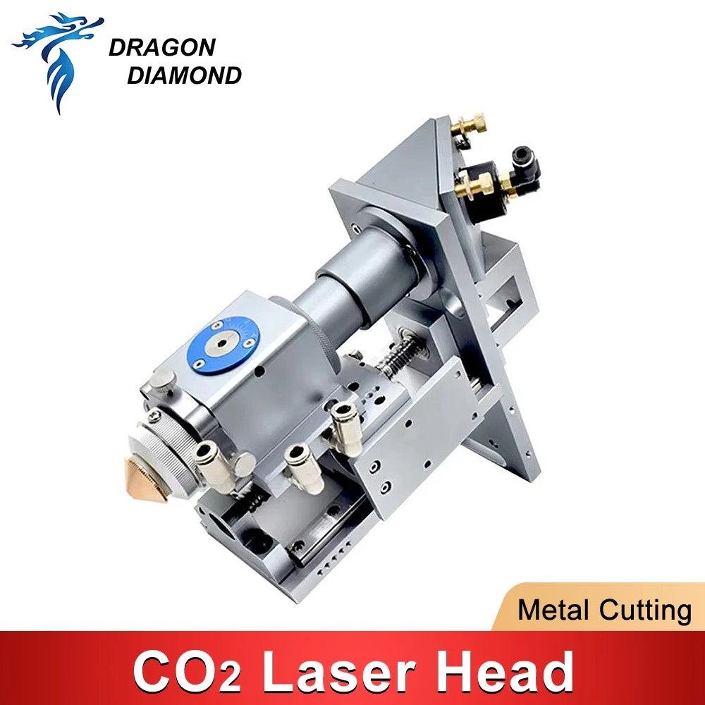 CO2 150-600W Auto Focusing Fiber Laser Mixed Cutting Head With 25*101.6mm Focus Lens For Metal Cutting Machine