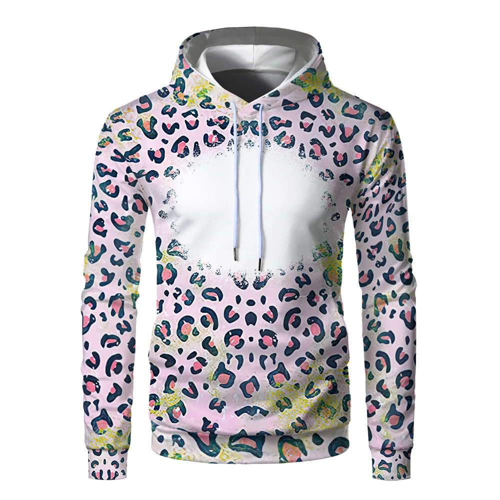 Sublimation Fashion Multi-Color Spot Print Pullover Jumper Heat Transfer Blank For Custom Design Pattern Polyester Hoodie