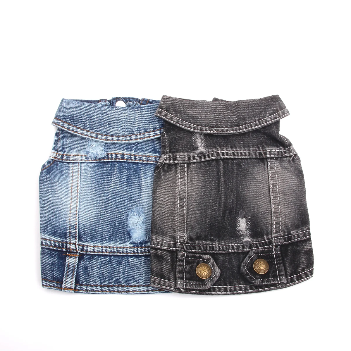 Dog Cat Jeans Jacket Pet Puppy Denim Coat Vest Spring/Autumn Clothing Apparel Outfit 5 Design