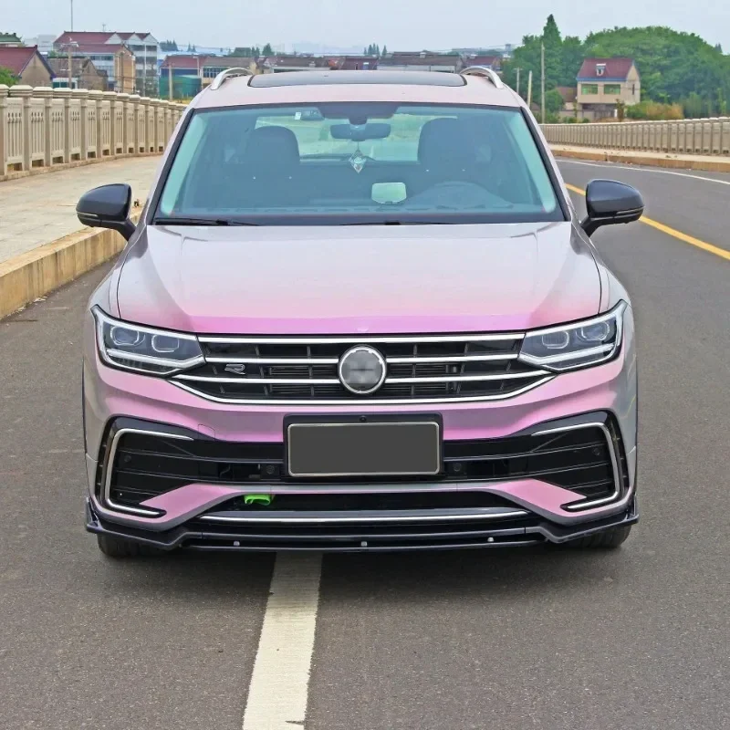 For Volkswagen Tiguan TSI TDI R series MK2 front bumper lip spoiler splitter body modification accessories 2020-2023