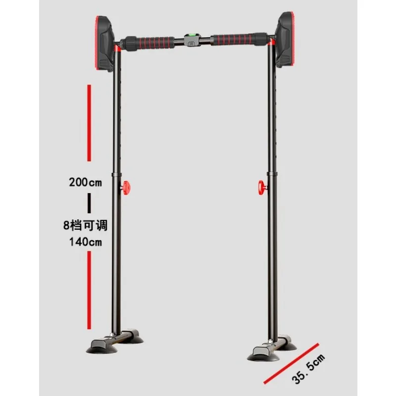 New Door-mounted Pull-up Bar with Support Rods Requiring No Drilling Suitable for Daily Indoor Fitness Training At Home